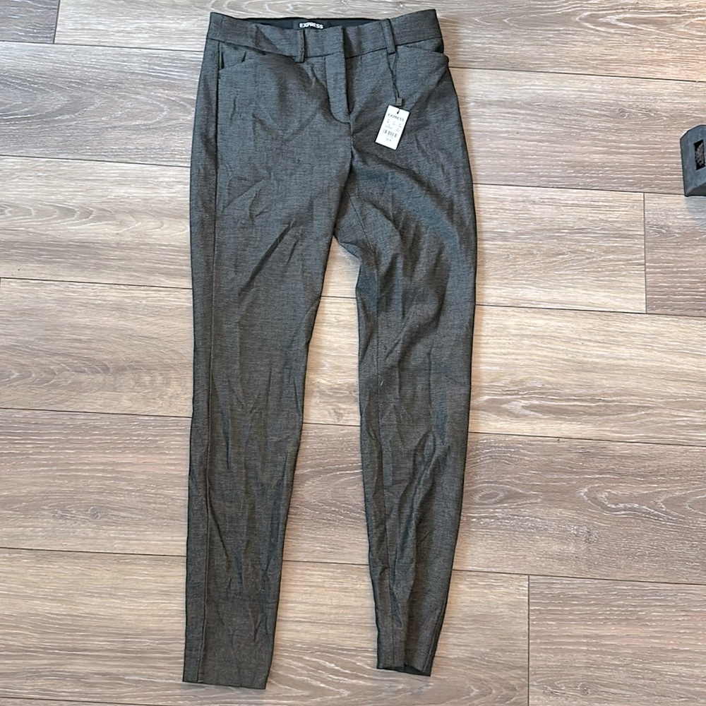 Size 00 small express charcoal mid rise skinny pants